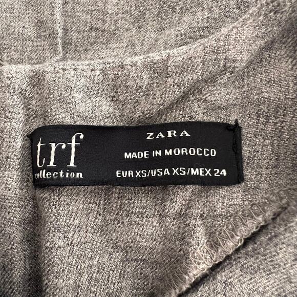 Zara TRF Collection Gray Mini Dress, XS - Picture 8 of 9